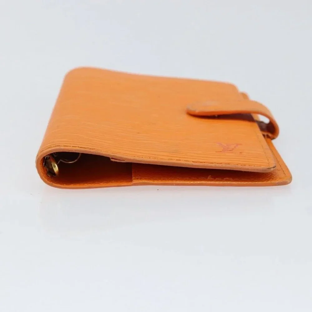 LOUIS VUITTON Epi Agenda PM Day Planner Cover Orange Mandarin R2005H Auth BA
